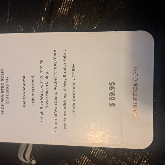 FABLETICS POWER HOLD KICK BUTT NIGHTFALL HIGH-WAISTED LEGGINGS L - Picture 10 of 12